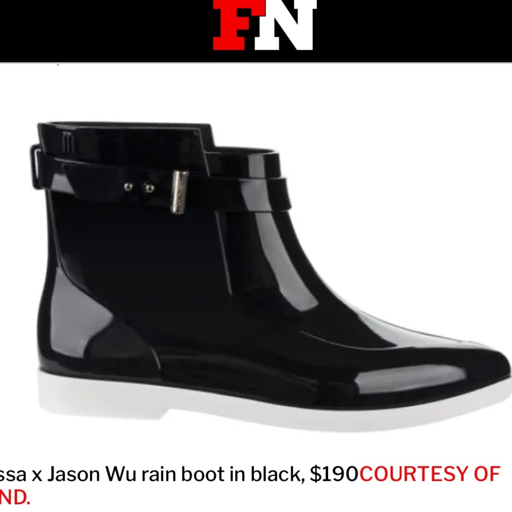 Jason Wu Melissa Rain Flat Pointy Ankle Boot Shoes size 6